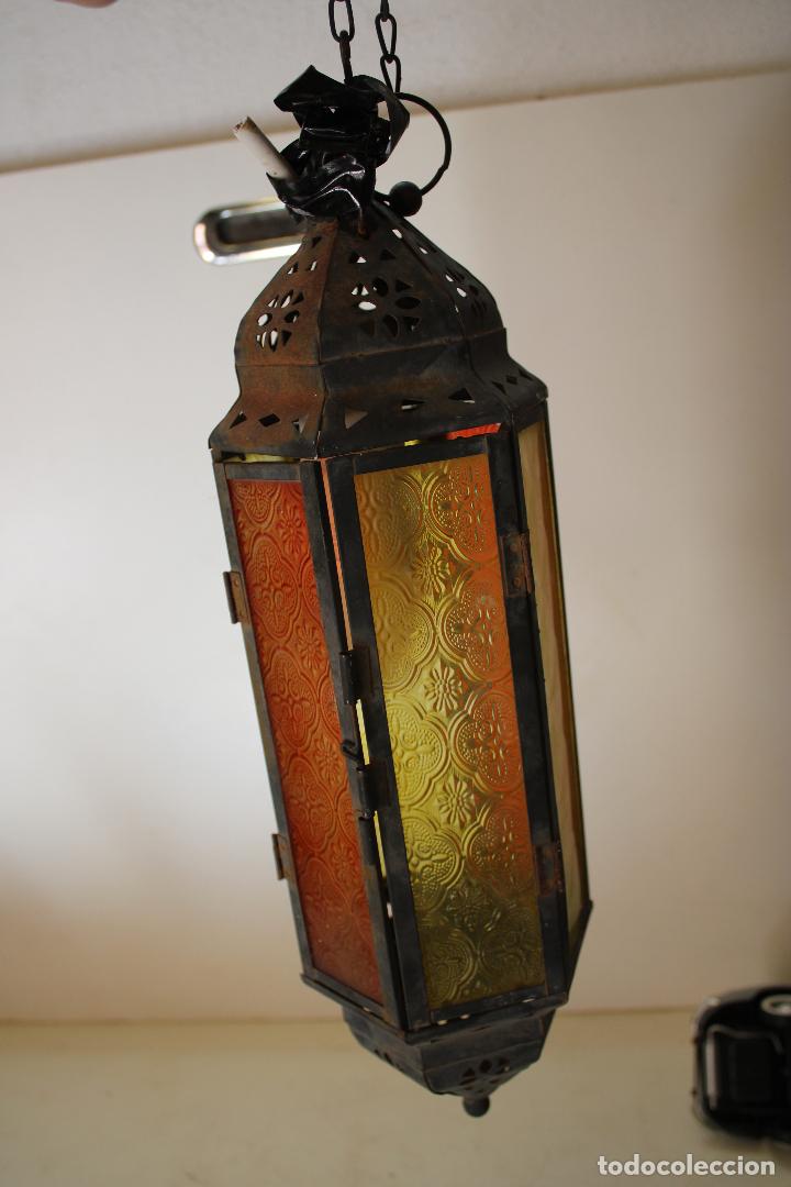 Vintage: lampara farol de colgar - Foto 1