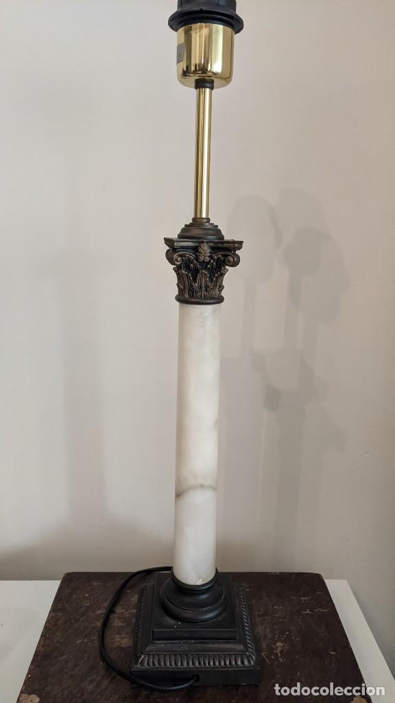 Vintage: LAMPARA COLUMNA M&Aacute;RMOL ESTILO IMPERIO - Foto 5