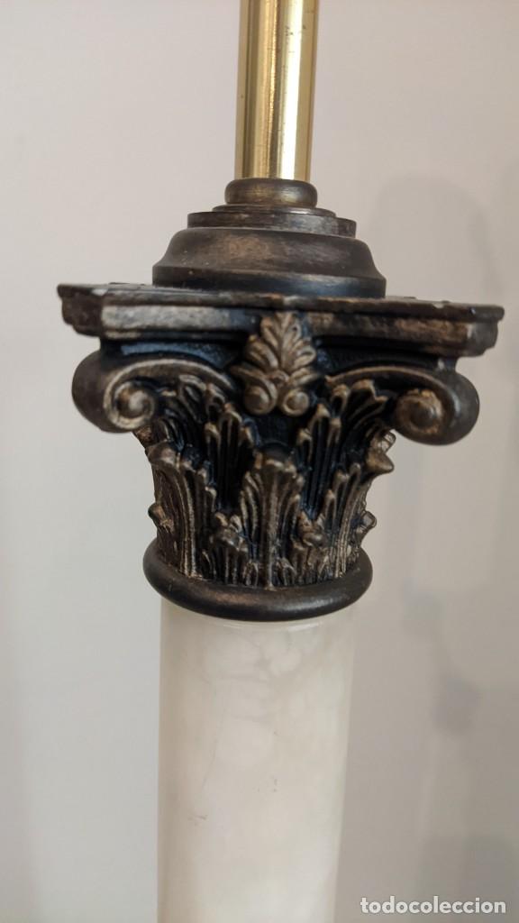 Vintage: LAMPARA COLUMNA M&Aacute;RMOL ESTILO IMPERIO - Foto 6