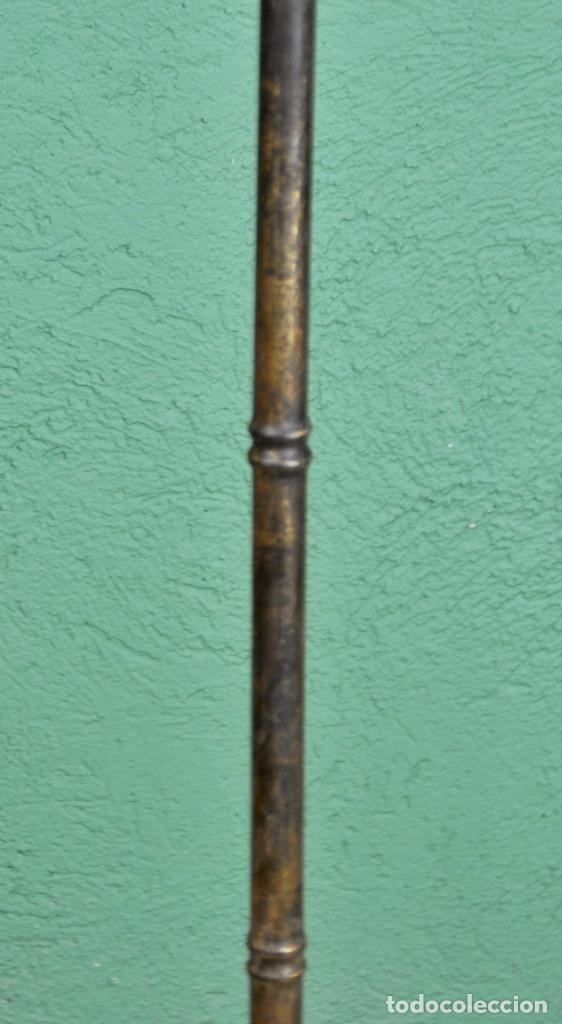 Vintage: L&aacute;mpara de pie met&aacute;lico forma de bamb&uacute; - Foto 7