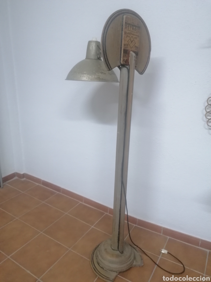 Vintage: L&aacute;mpara de pie industrial - Foto 3