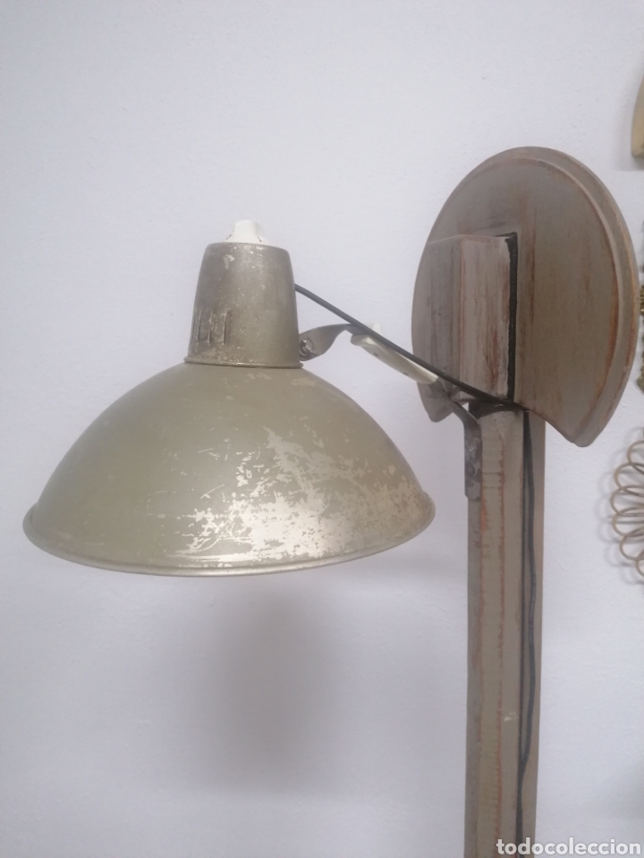 Vintage: L&aacute;mpara de pie industrial - Foto 5