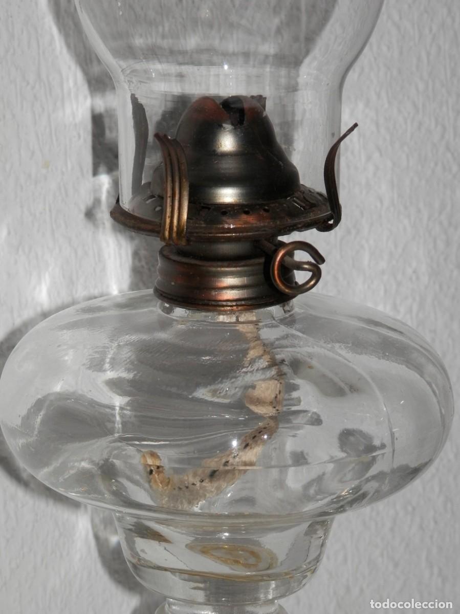 Vintage: ANTIGUA LAMPARA EN CRISTAL - Foto 2