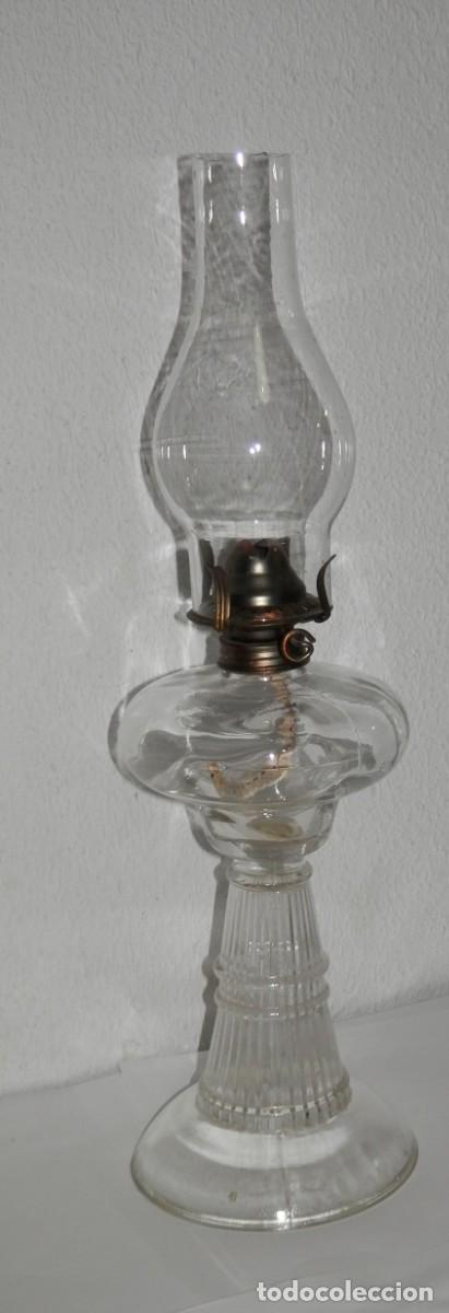 Vintage: ANTIGUA LAMPARA EN CRISTAL - Foto 4