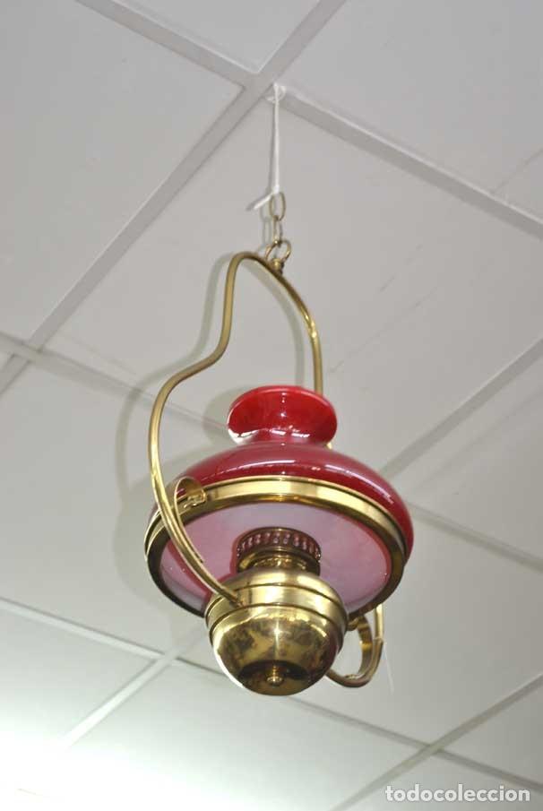 Vintage: L&Aacute;MPARA FAROL QUINQU&Eacute; - Foto 2