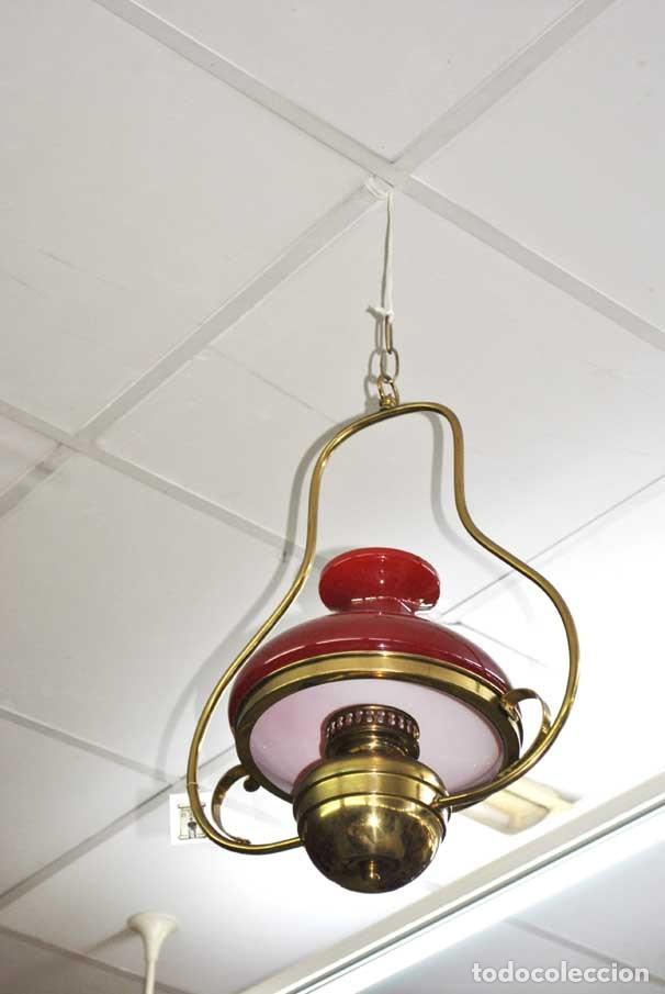 Vintage: L&Aacute;MPARA FAROL QUINQU&Eacute; - Foto 3