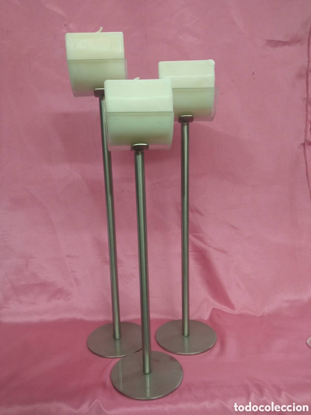 Vintage: j Candelabros cromo - Foto 1