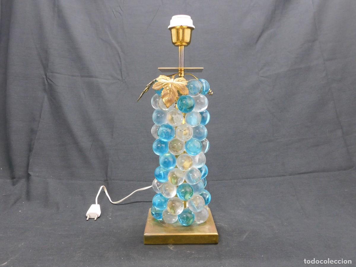 Vintage: Lampara cristal y metal - Foto 1