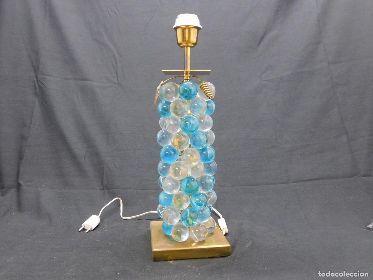 Vintage: Lampara cristal y metal - Foto 2