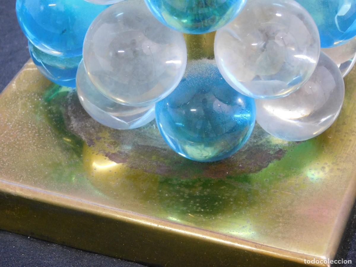 Vintage: Lampara cristal y metal - Foto 4