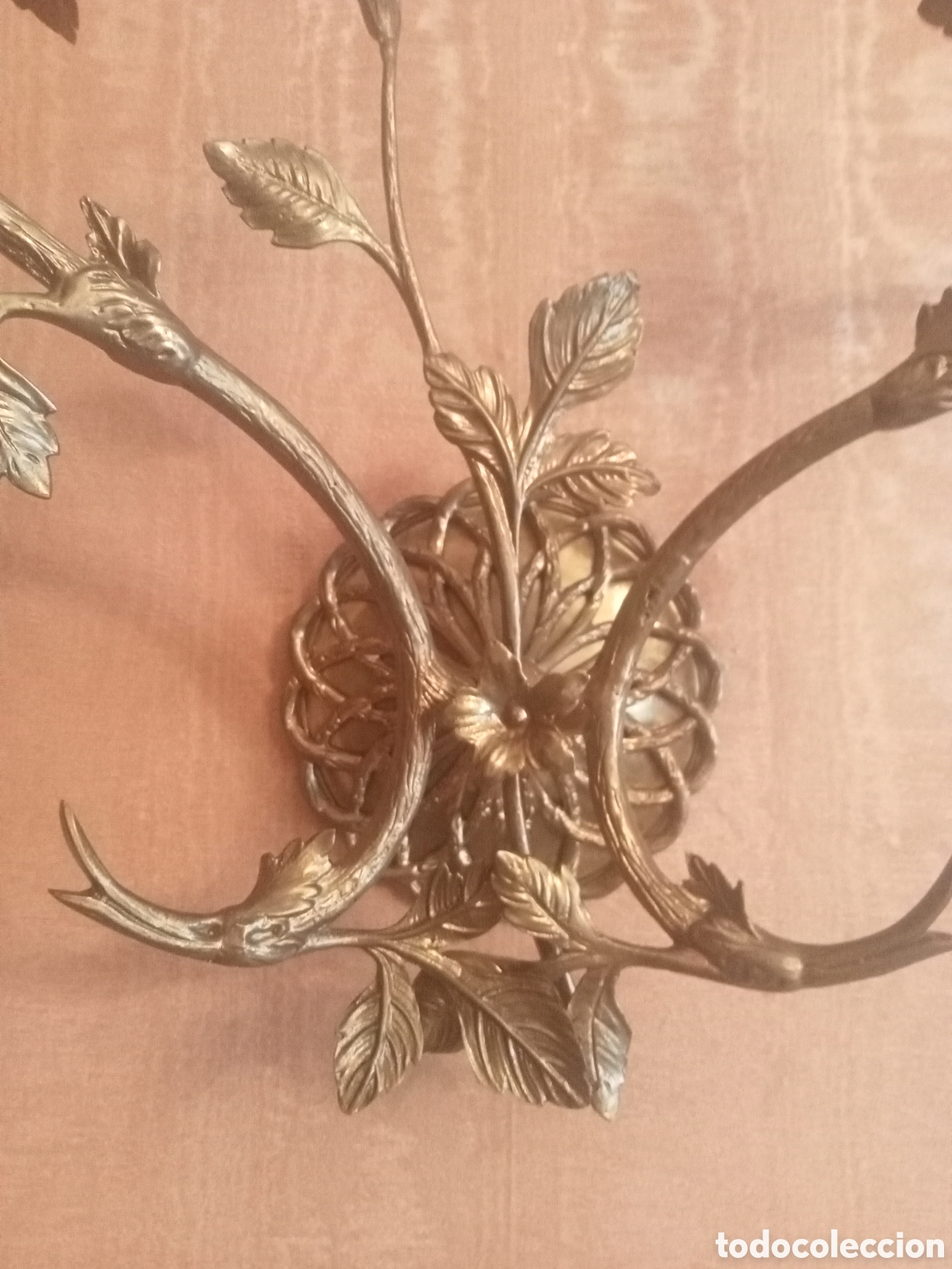 Vintage: DOS APLIQUES DE BRONCE - Foto 3