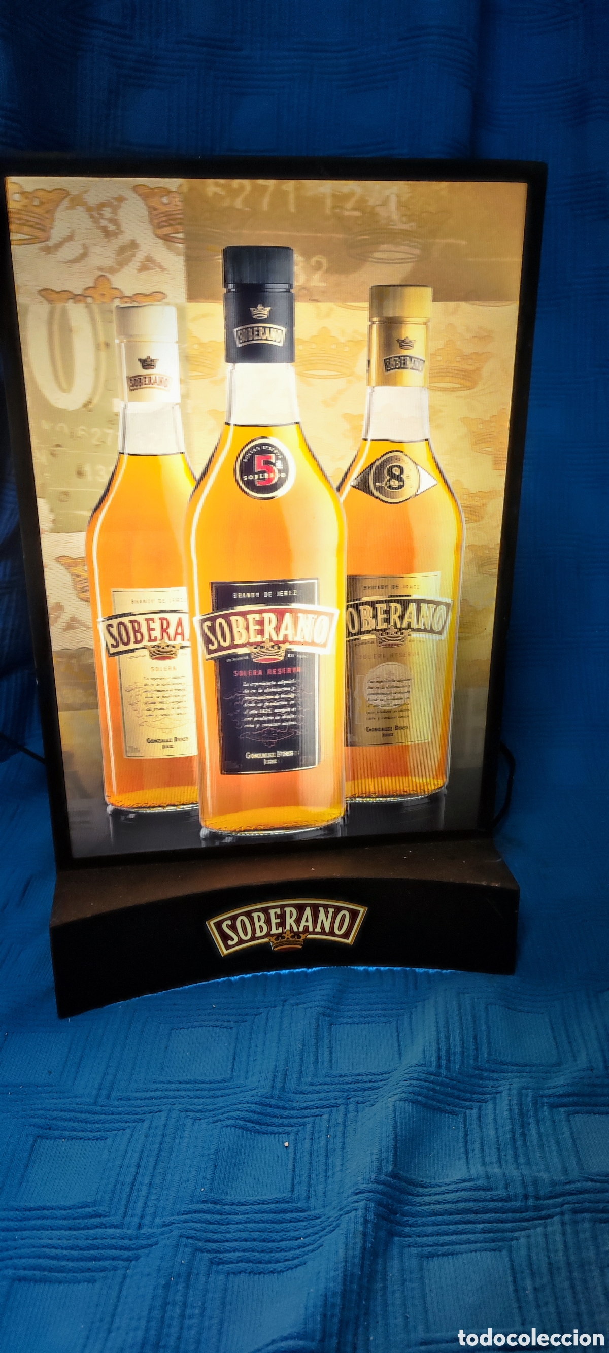 Vintage: admite oferta. R&oacute;tulo luminoso brandy soberano - Foto 3