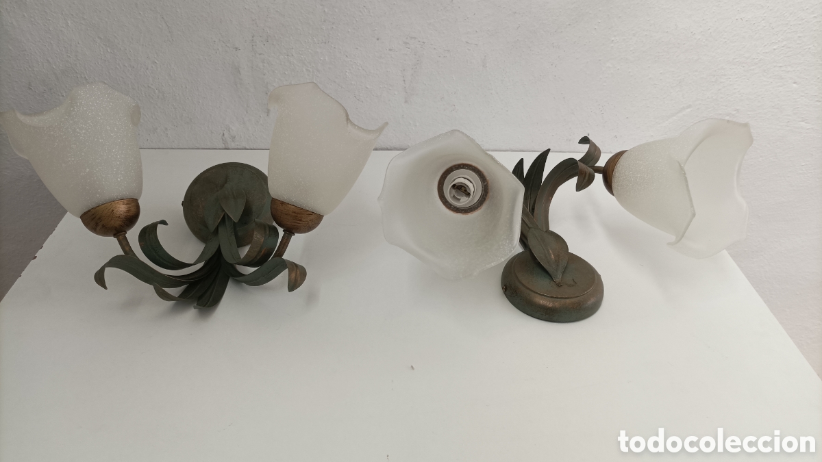 Vintage: L&Aacute;MPARAS O APLIQUES DE PARED - Foto 2