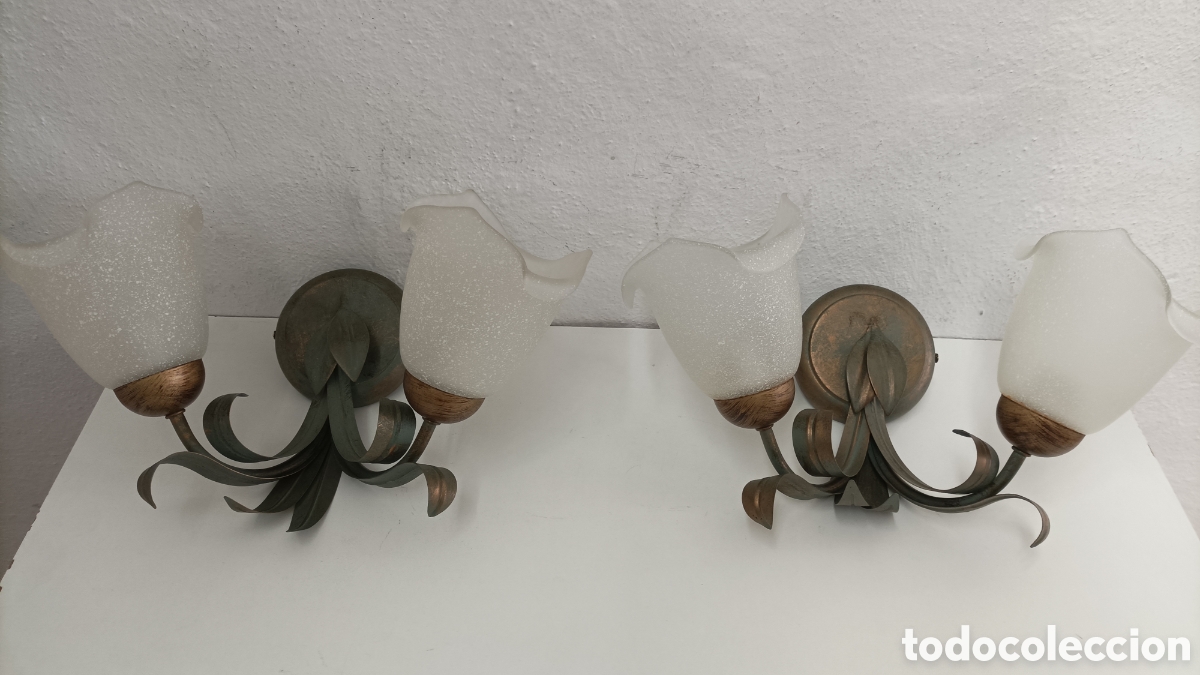 Vintage: L&Aacute;MPARAS O APLIQUES DE PARED - Foto 1