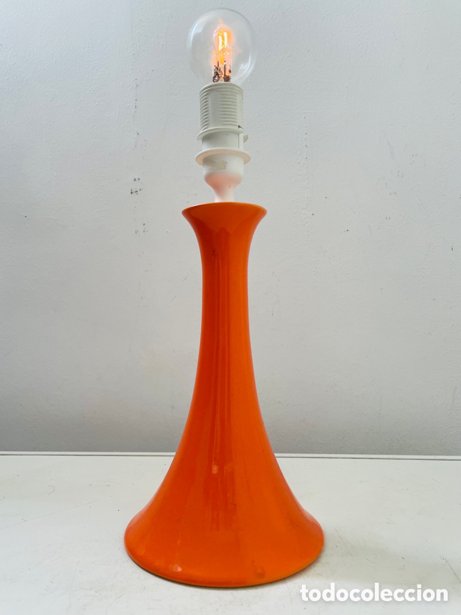 Vintage: L&aacute;mpara Vintage Naranja - Foto 2