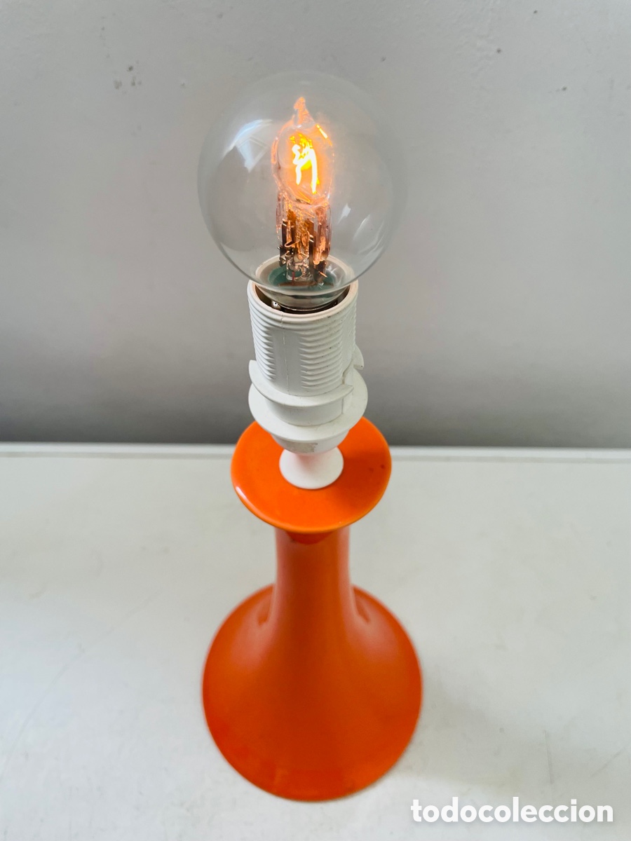Vintage: L&aacute;mpara Vintage Naranja - Foto 4