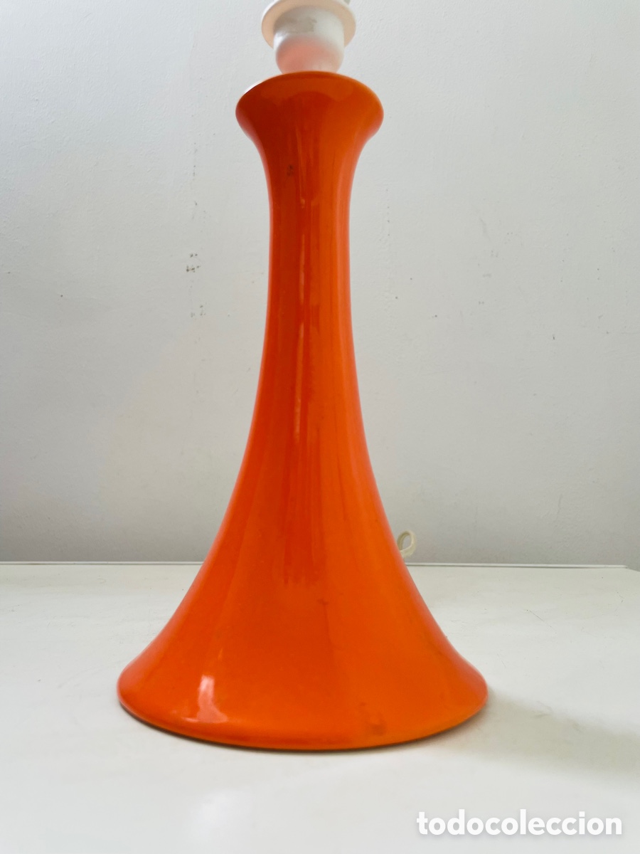 Vintage: L&aacute;mpara Vintage Naranja - Foto 5