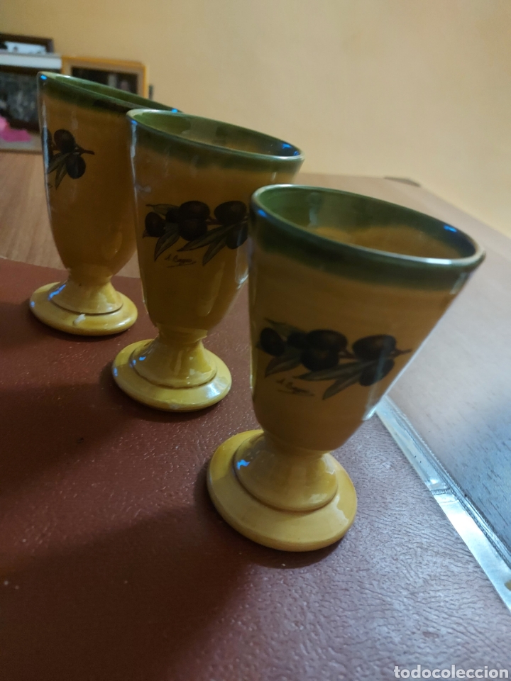 Vintage: 3 copas ceramica devino - Foto 2
