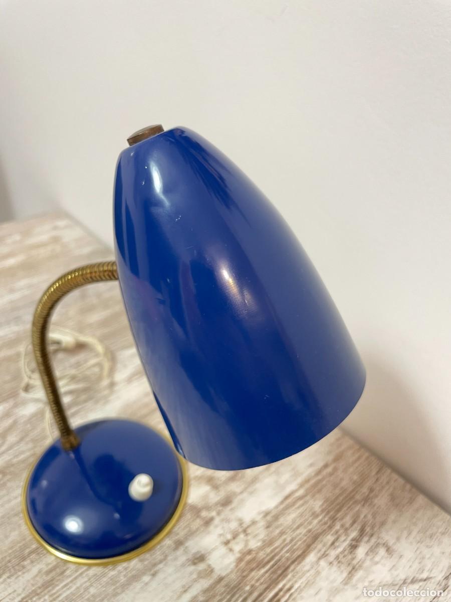 Vintage: LAMPARA FLEXO AZUL ESTILO FRANCES VINTAGE - Foto 11