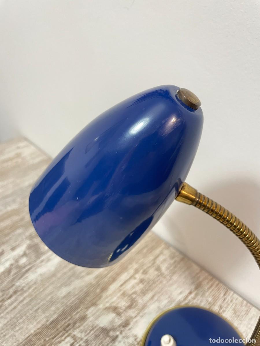 Vintage: LAMPARA FLEXO AZUL ESTILO FRANCES VINTAGE - Foto 12