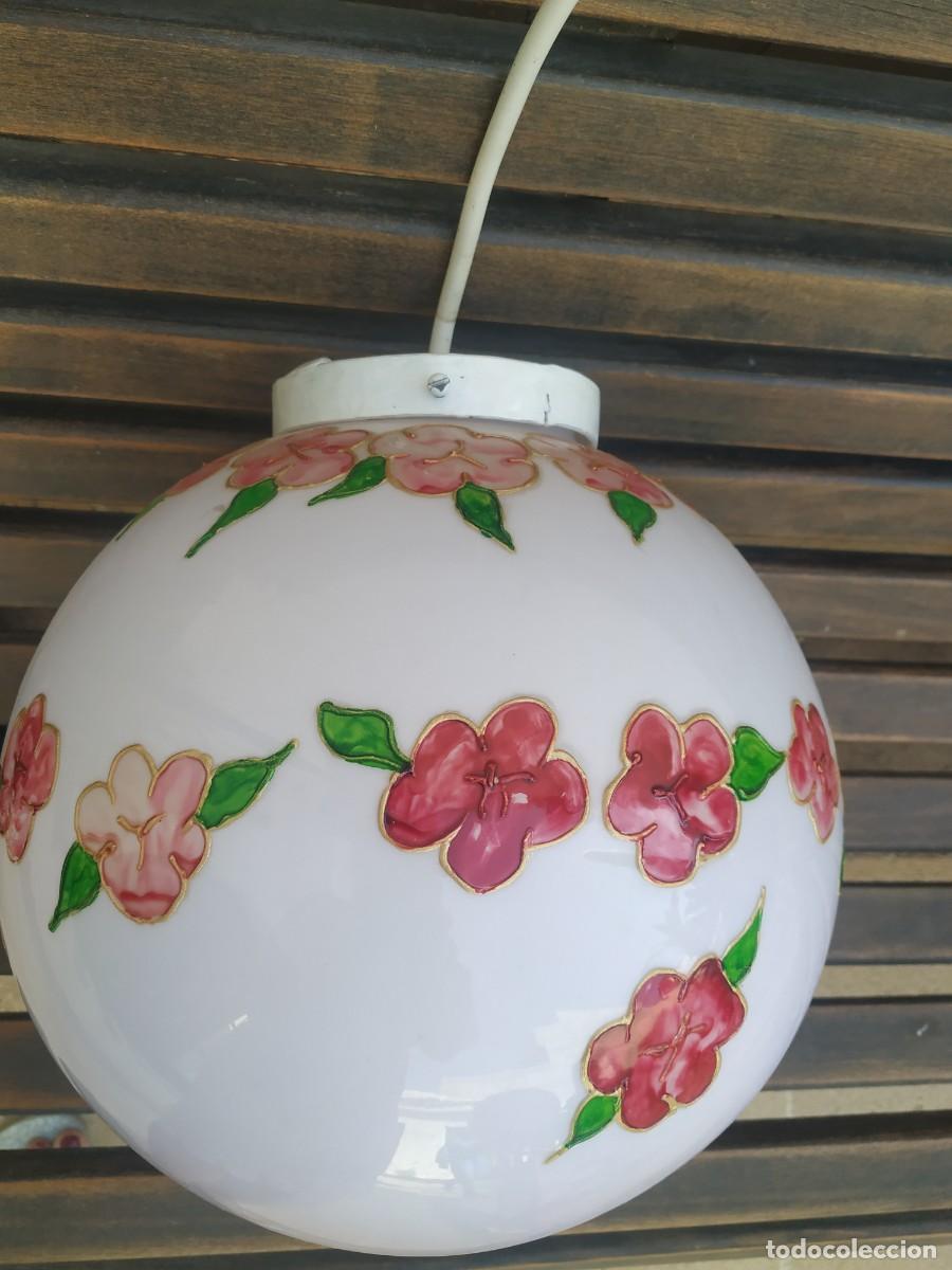 Vintage: Lampara antigua decorada. - Foto 1