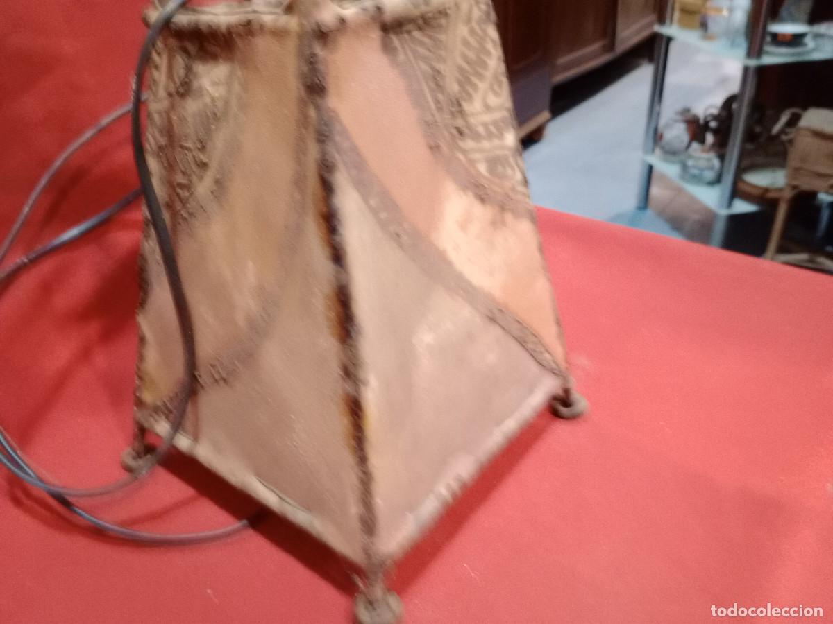 Vintage: lampara cubierta de piel - Foto 2