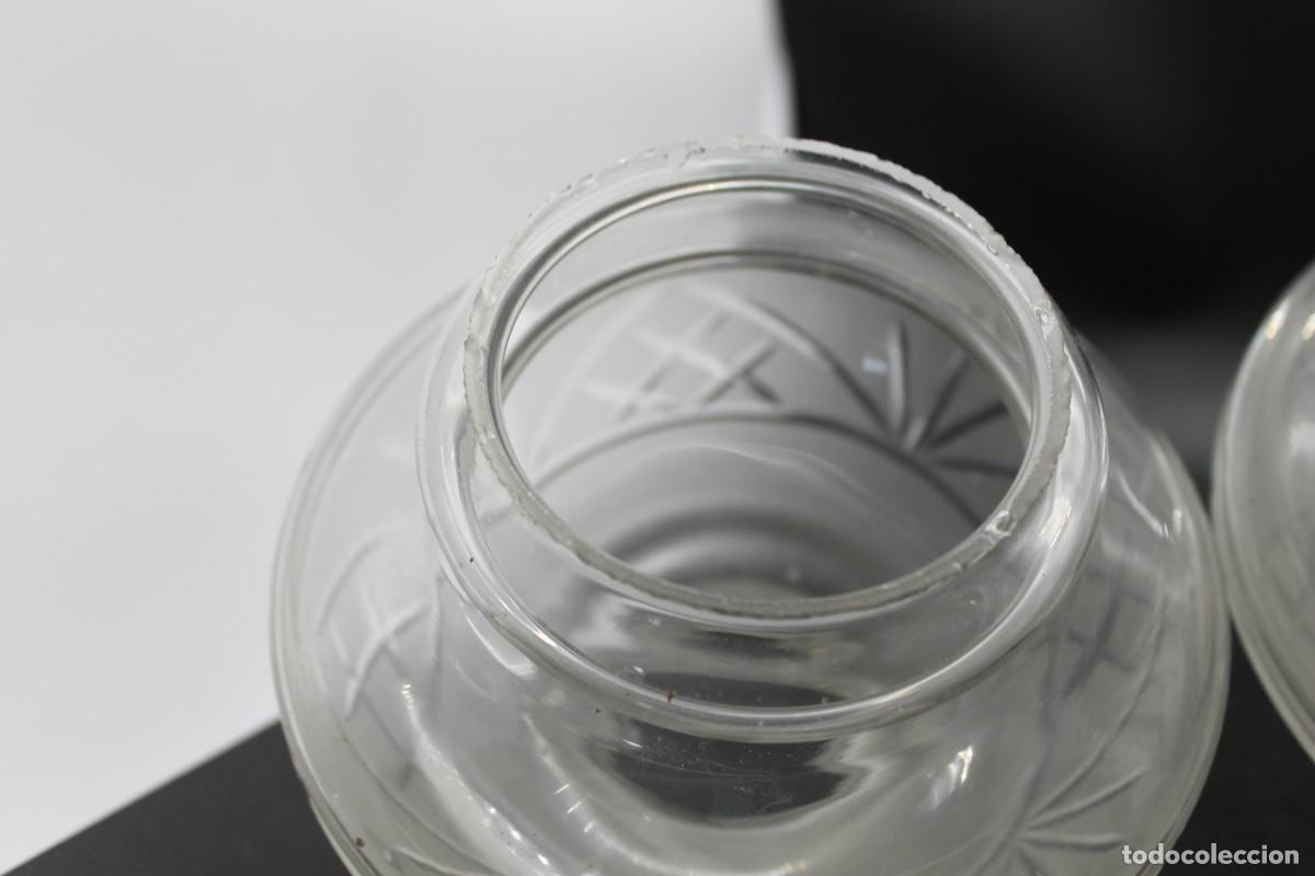 Vintage: LOTE 3 TULIPAS CRISTAL TALLADO - Foto 14