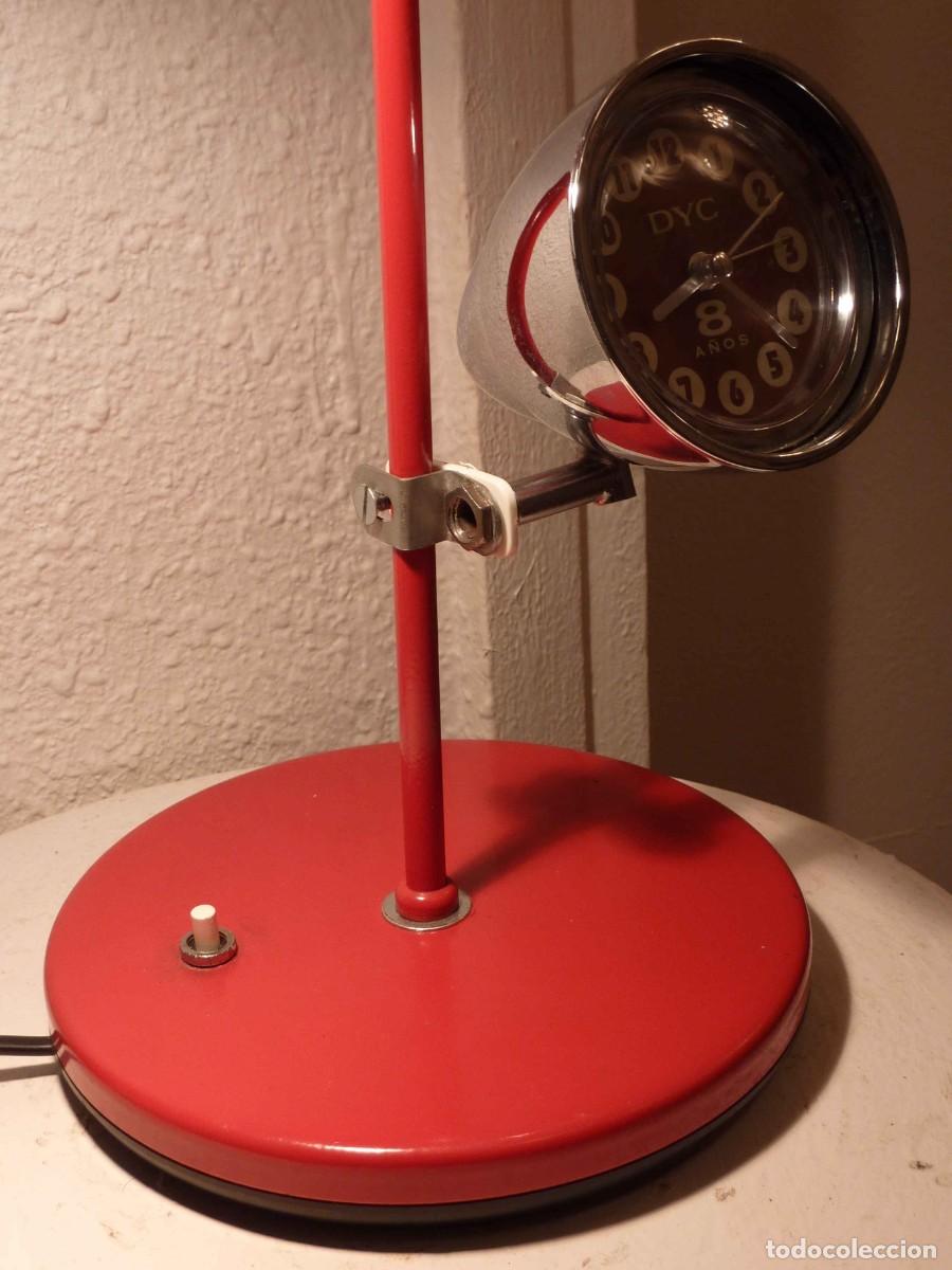 Vintage: FLEXO ESTUDIO ARCO ROJO CAMPANA CROMADA-SPACE AGE DESIGN - Foto 3