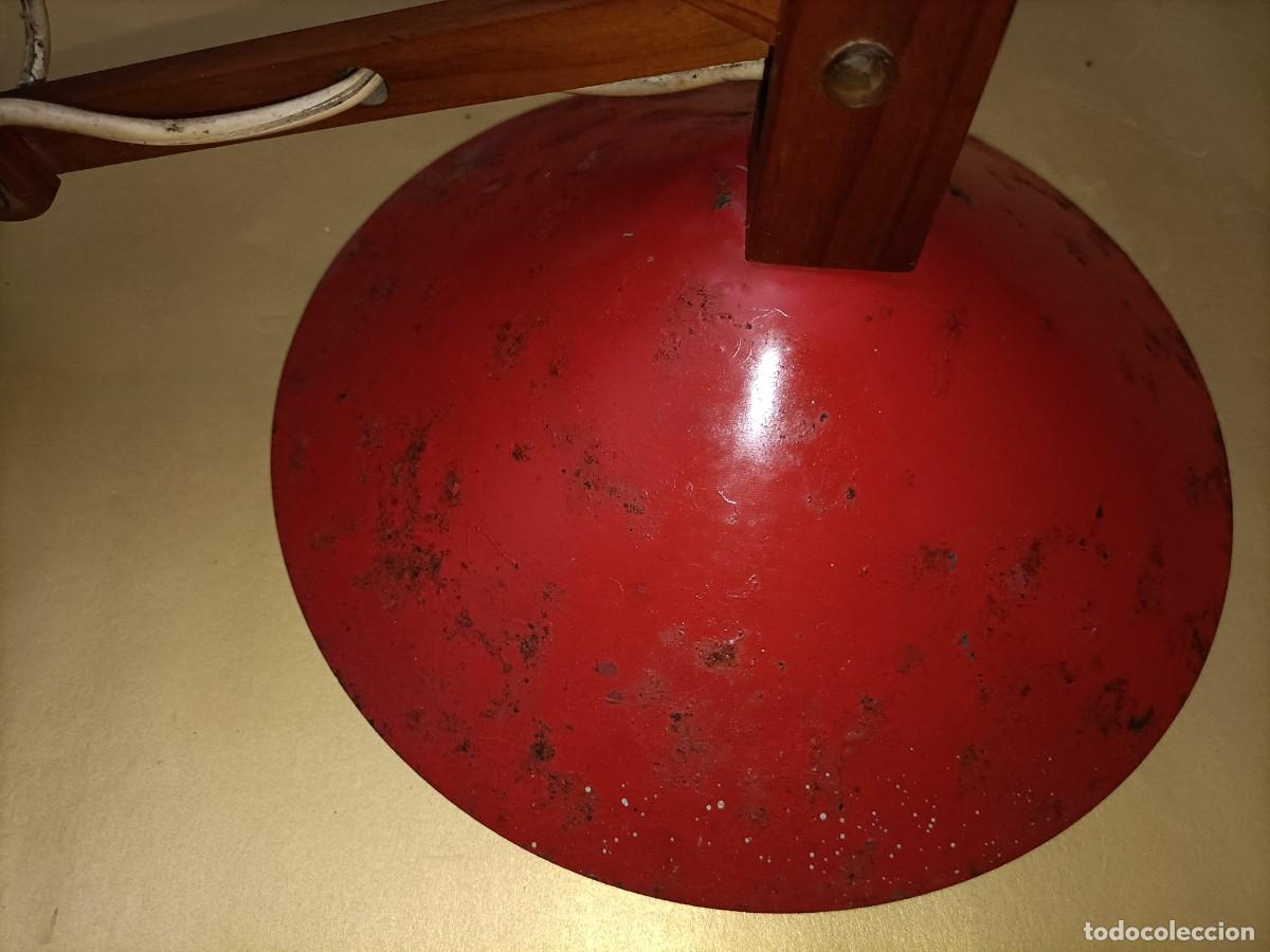 Vintage: L&Aacute;MPARA FLEXO EXTENSIBLE MADERA VINTAGE - Foto 6