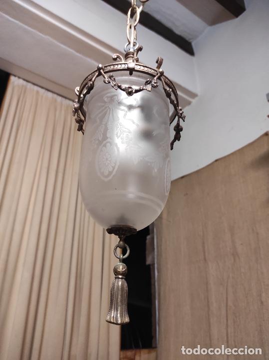 Vintage: farol lampara de techo tulipa - Foto 2