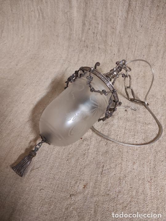 Vintage: farol lampara de techo tulipa - Foto 1