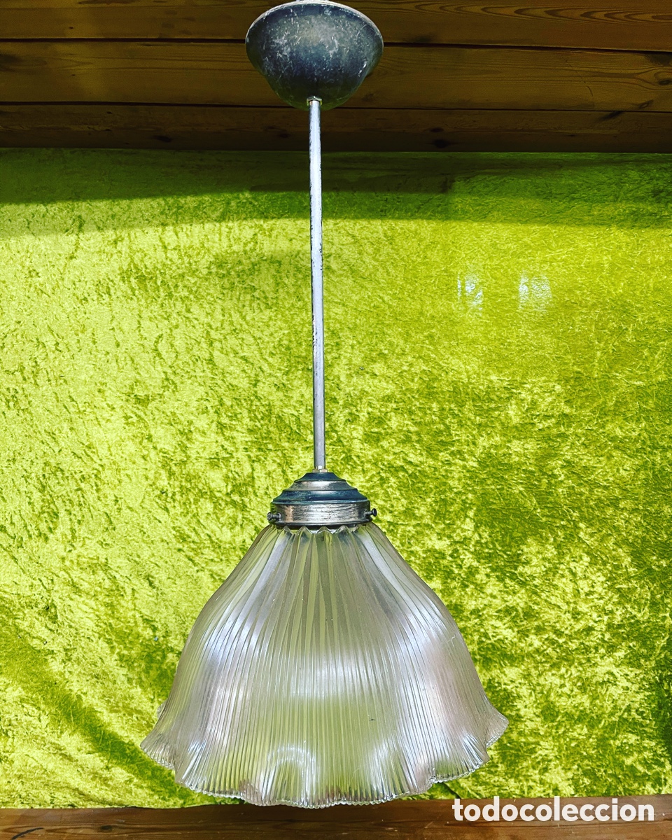Vintage: Fant&agrave;stica lampara de cristal - Foto 1