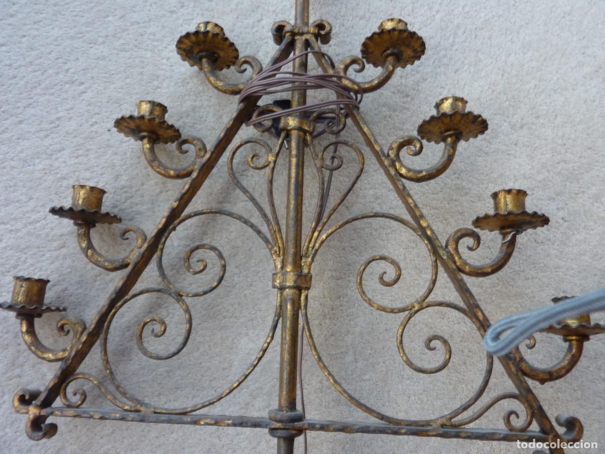 Vintage: ANTIGUO PIE DE LAMPARA - Foto 3