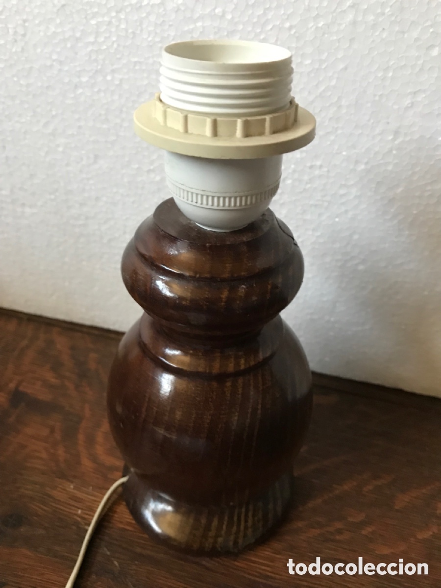 Vintage: L&aacute;mpara madera 22x9cm Ref DC2 - Foto 4