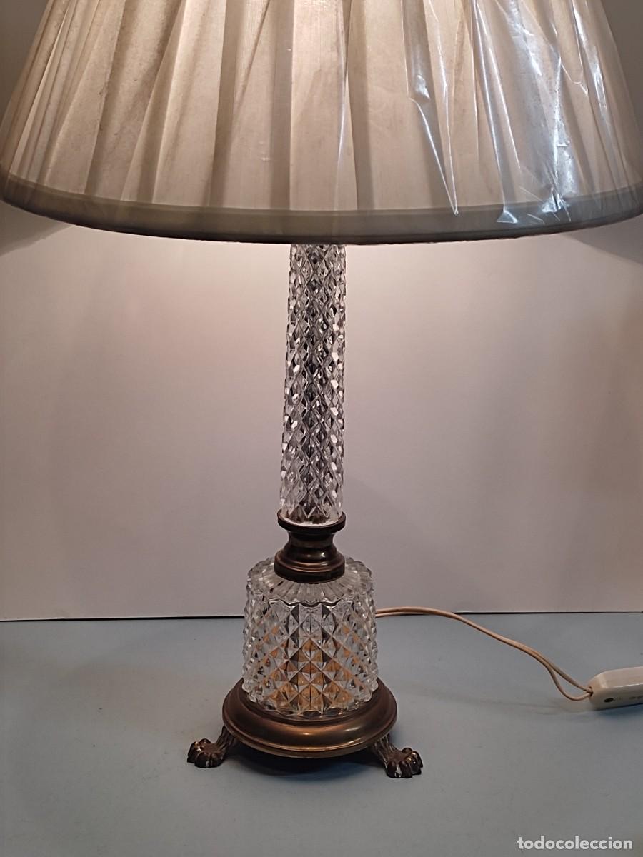 Vintage: Pie de l&aacute;mpara estilo Imperio, Francia - Foto 1