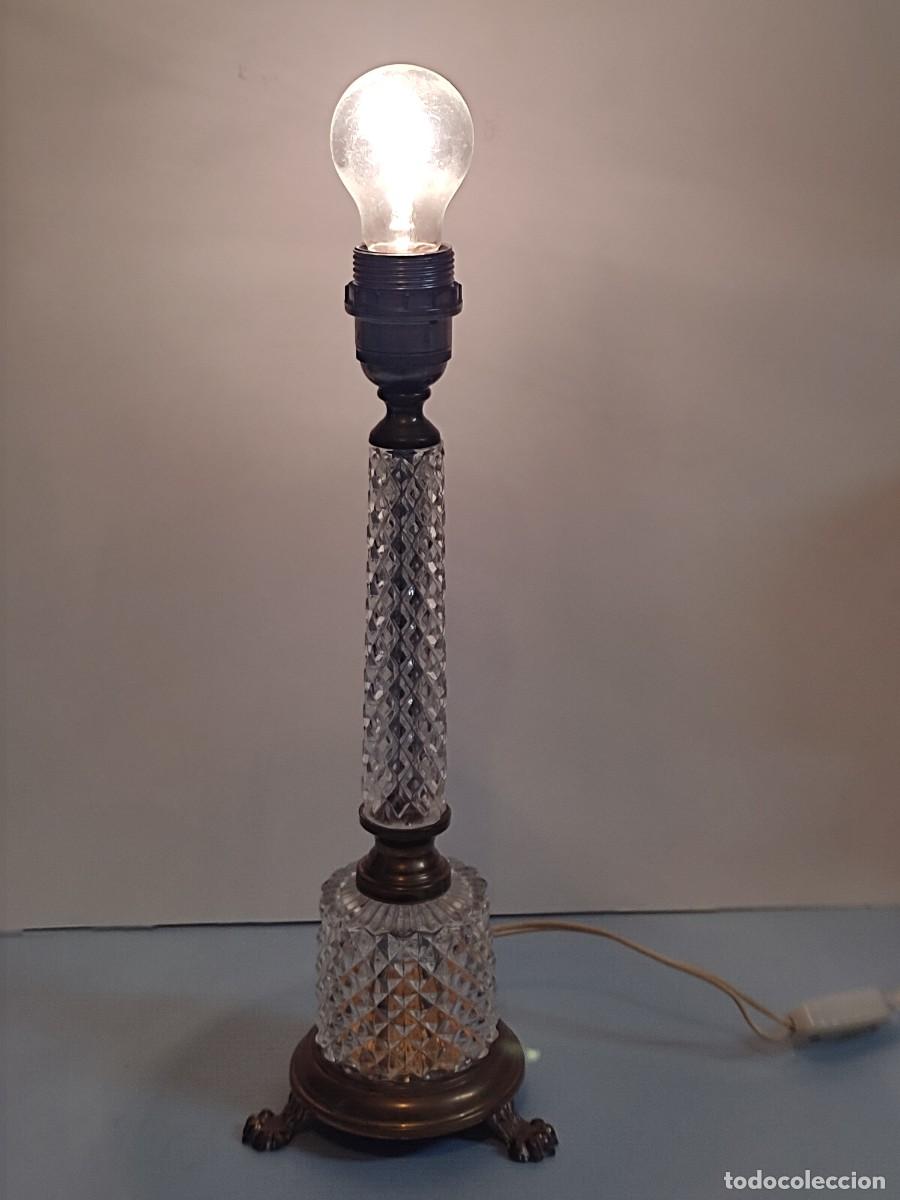 Vintage: Pie de l&aacute;mpara estilo Imperio, Francia - Foto 3