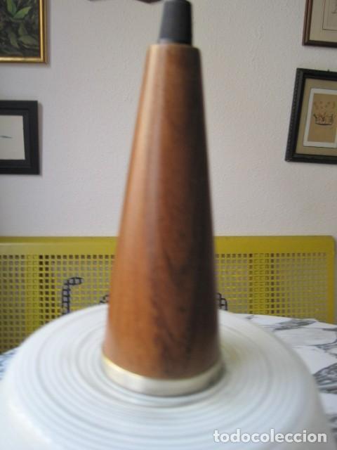 Vintage: L&Aacute;MPARA DE CRISTAL Y MADERA - A&Ntilde;OS 60 - Foto 3