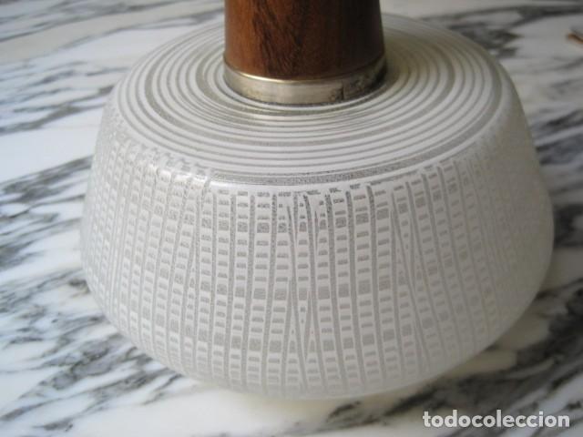Vintage: L&Aacute;MPARA DE CRISTAL Y MADERA - A&Ntilde;OS 60 - Foto 4