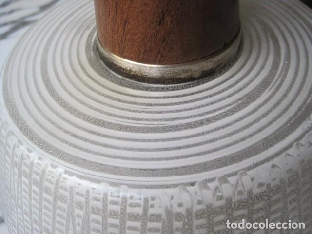 Vintage: L&Aacute;MPARA DE CRISTAL Y MADERA - A&Ntilde;OS 60 - Foto 10
