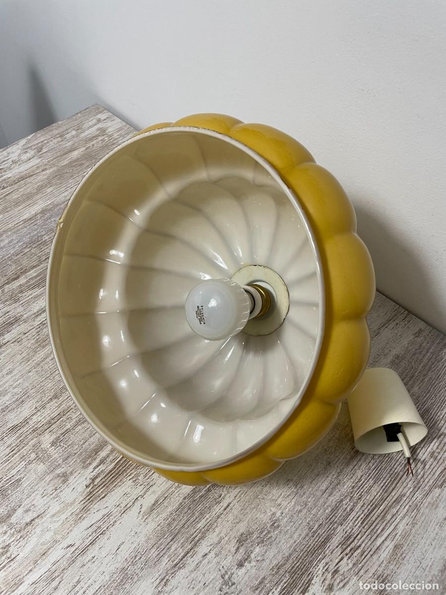 Vintage: LAMPARA TECHO OPALINA COLOR AMARILLO-MOSTAZA - Foto 8
