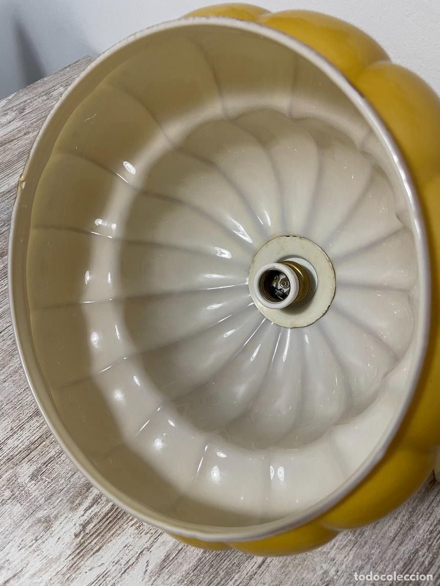 Vintage: LAMPARA TECHO OPALINA COLOR AMARILLO-MOSTAZA - Foto 9