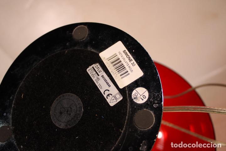 Vintage: lampara de metacrilato rojo - Foto 6