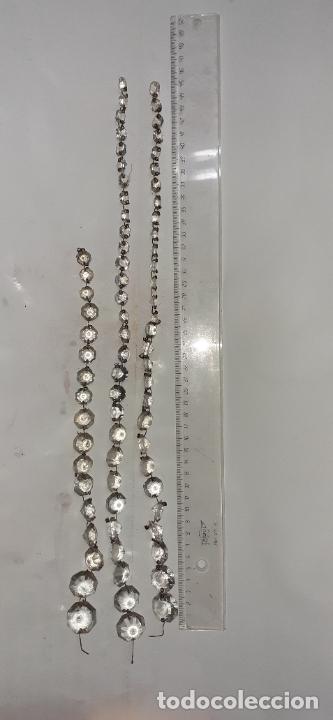 Vintage: CUENTAS L&Aacute;GRIMAS PARA LAMPARA ANTIGUA - Foto 1