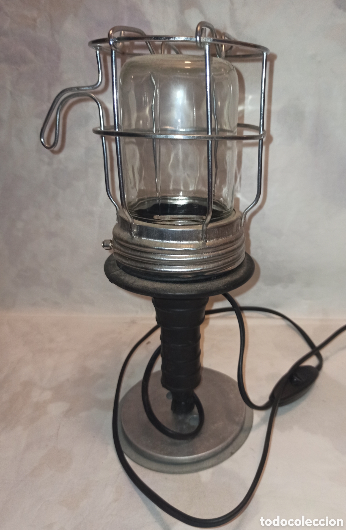 Vintage: Luz lampara mecanico industrial - Foto 1