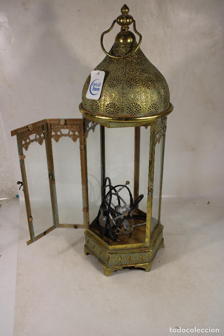 Vintage: lampara farol de metal - Foto 5