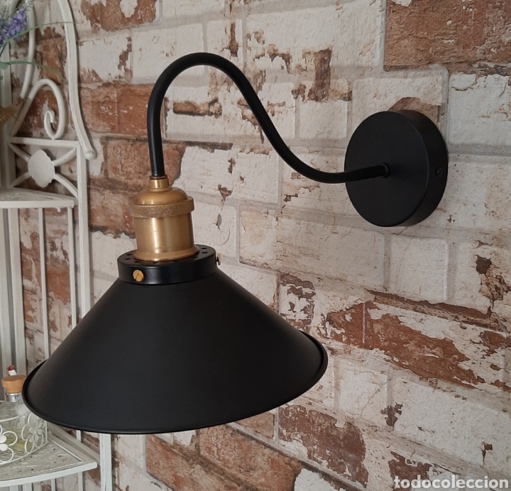 Vintage: Aplique industrial de hierro pared - Foto 3