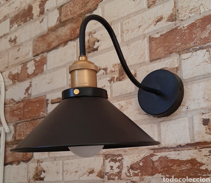 Vintage: Aplique industrial de hierro pared - Foto 1