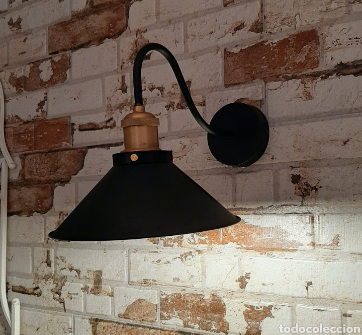 Vintage: Aplique industrial de hierro pared - Foto 2