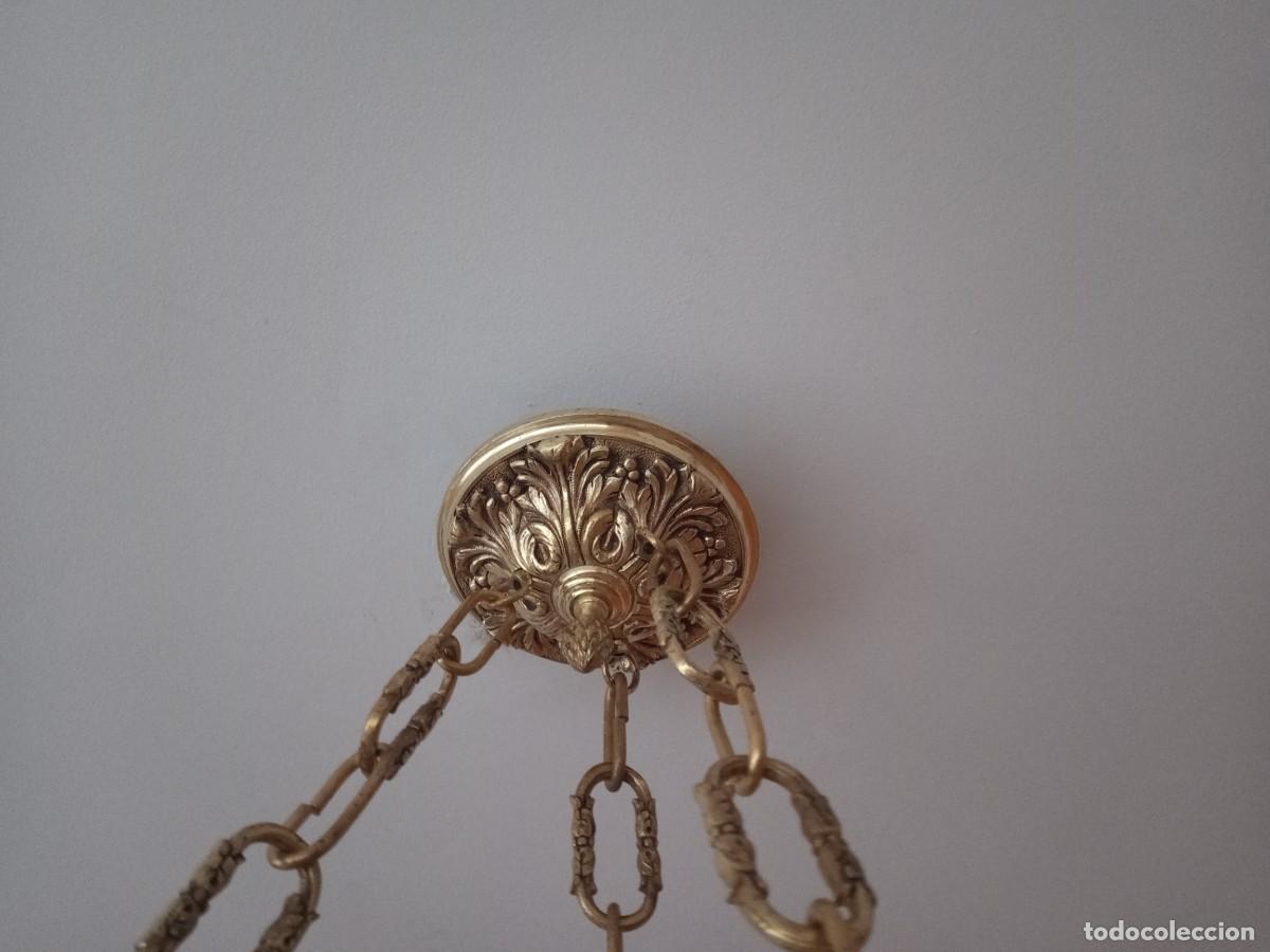 Vintage: L&Aacute;MPARA DE ALABASTRO - Foto 10