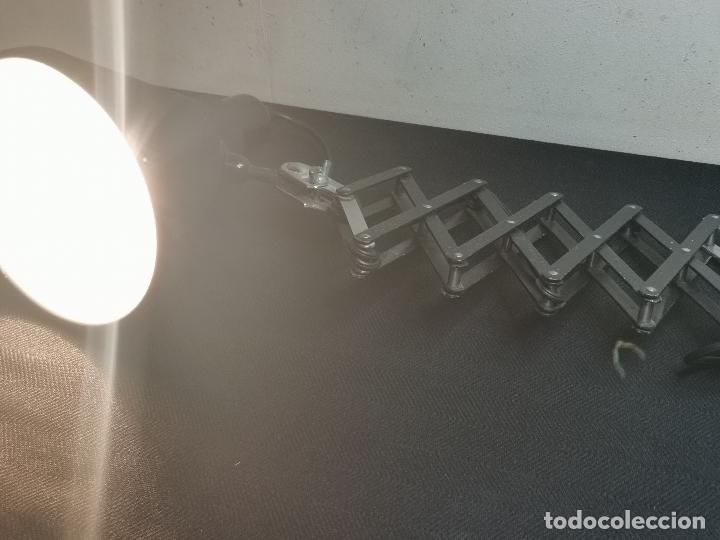 Vintage: VIEJO FLEXO DE TIJERA INDUSTRIAL - Foto 11
